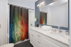 Color Space Shower Curtains
