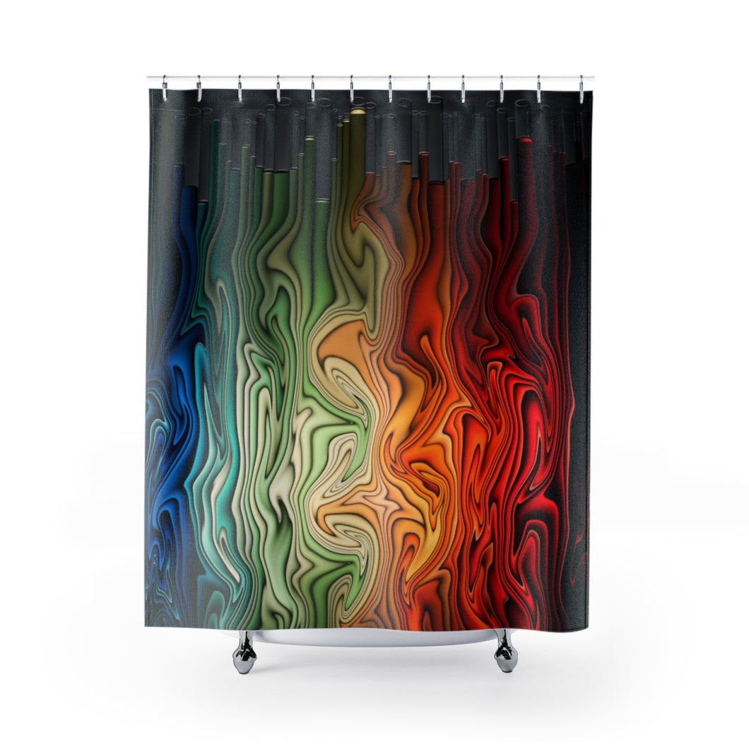Color Space Shower Curtains